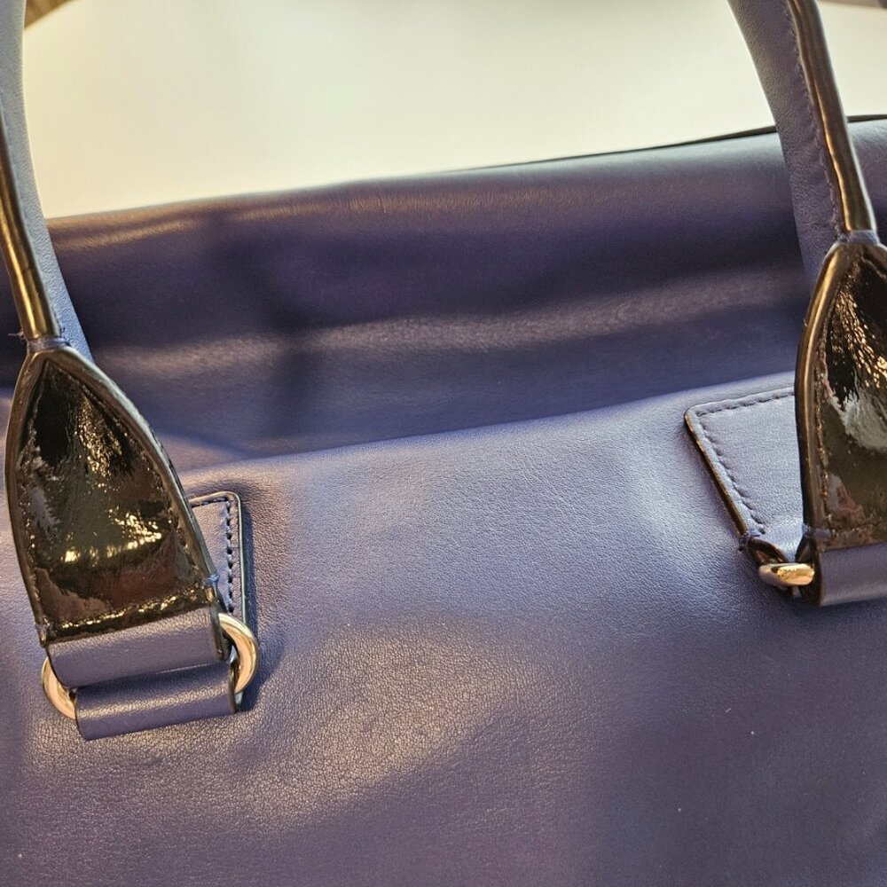 Kate Spade Blue Leather Satchel Medium - Picture 9 of 16